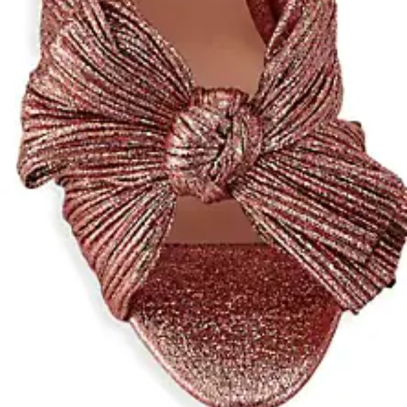 Loeffler Randall Penny Knotted Candy Stripe Mules - Picture 8 of 12